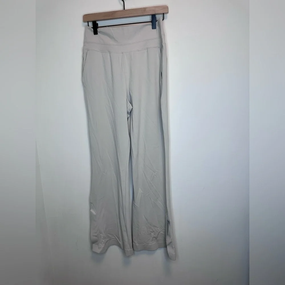 Athleta Cream Wide Leg Pants - Picture 1 of 7